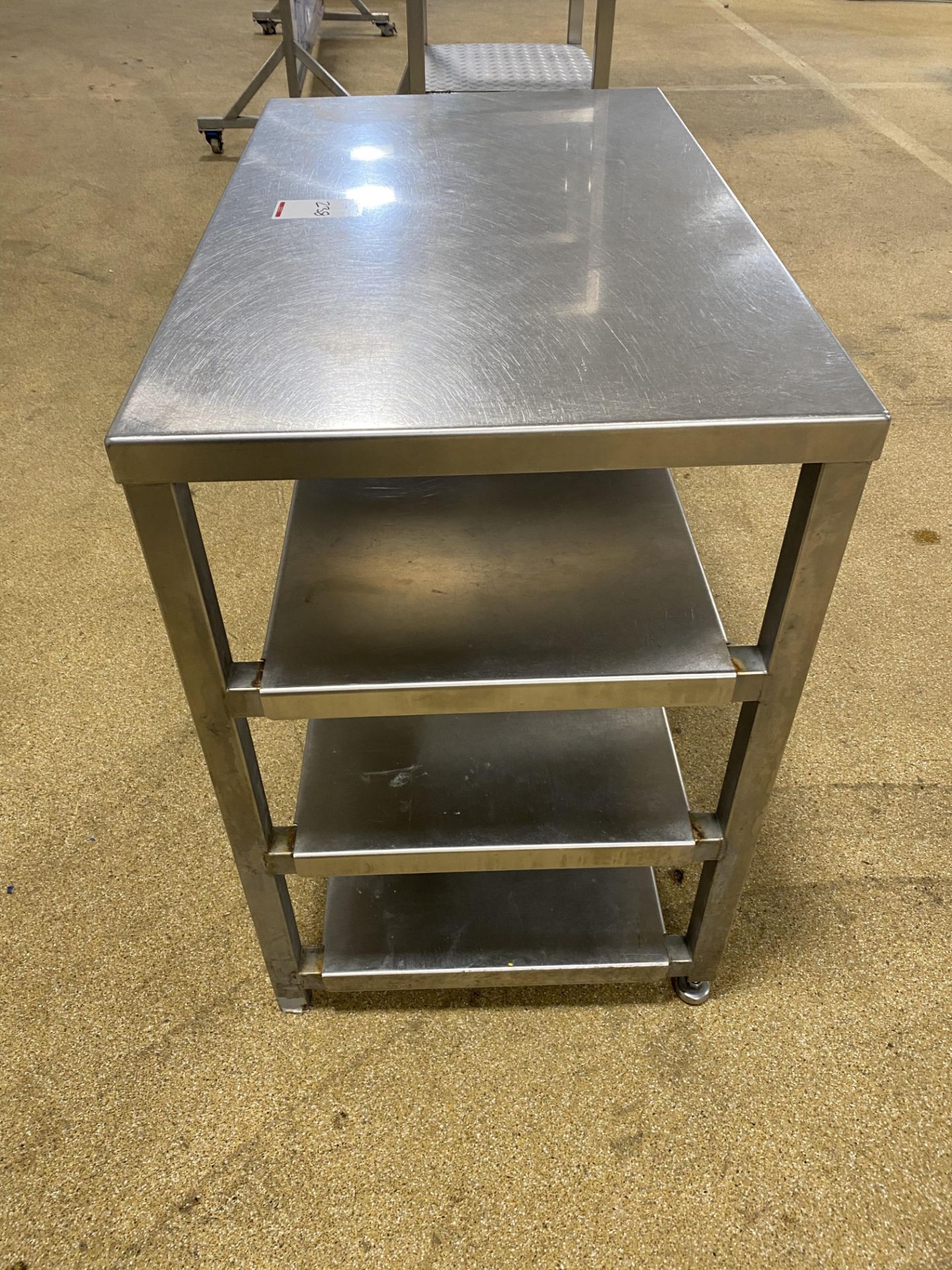 Stainless steel heavy duty 4 tier shelving unit