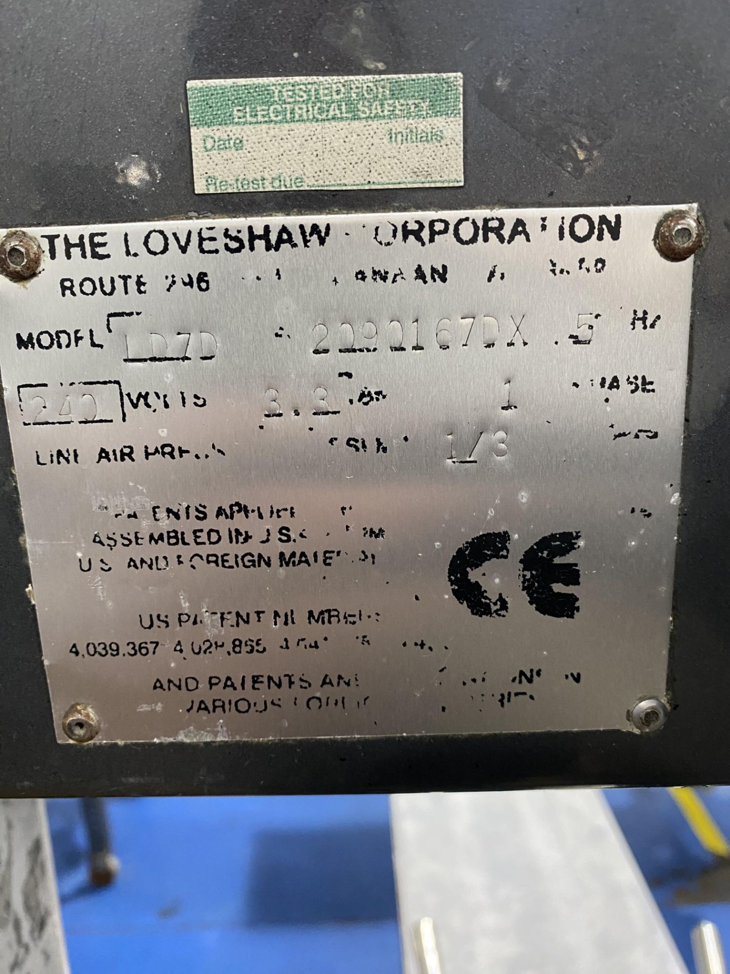 Loveshaw Little David LD7D Box taping Machine, SN - Image 4 of 5