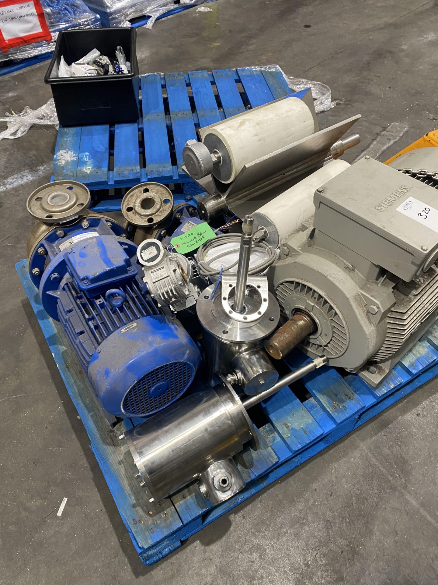 Contents of pallet to include 6 various electric m