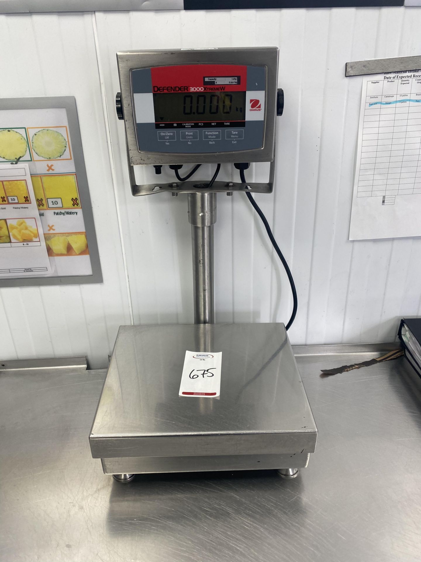 Ohaus Defender 3000 XtremeW scales , Capacity 10kg