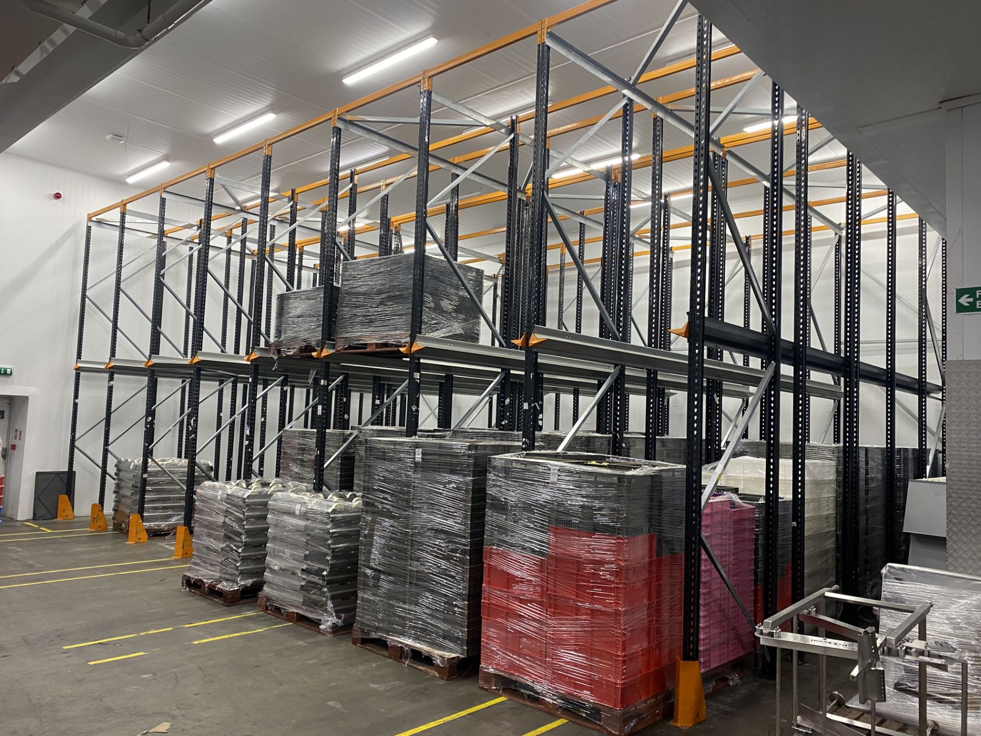 8 Bays of drive in heavy duty racking, 5m tall and