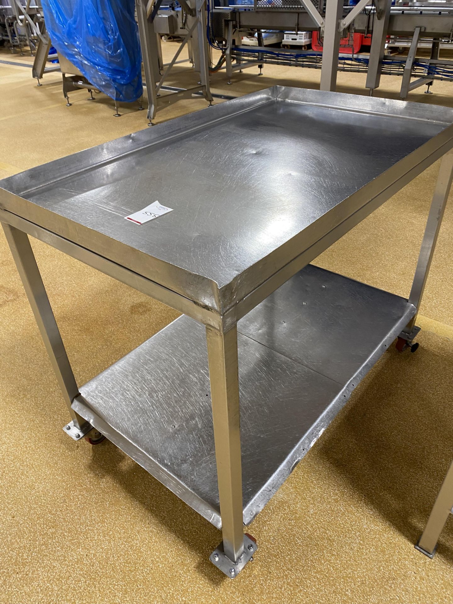 Mobile stainless steel prep station , Length 120 , - Image 2 of 2