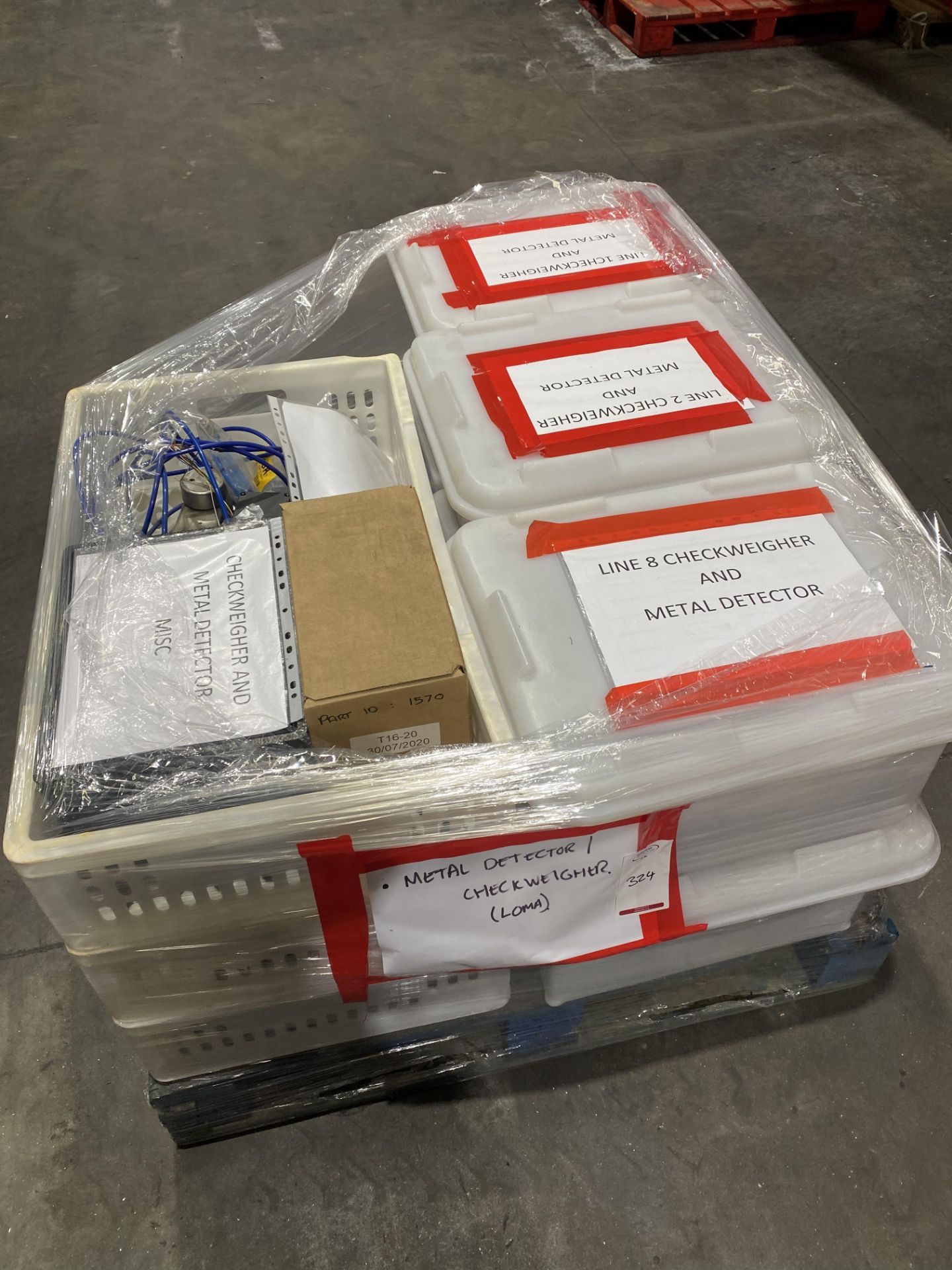 Contents of pallet to include various Loma metal d