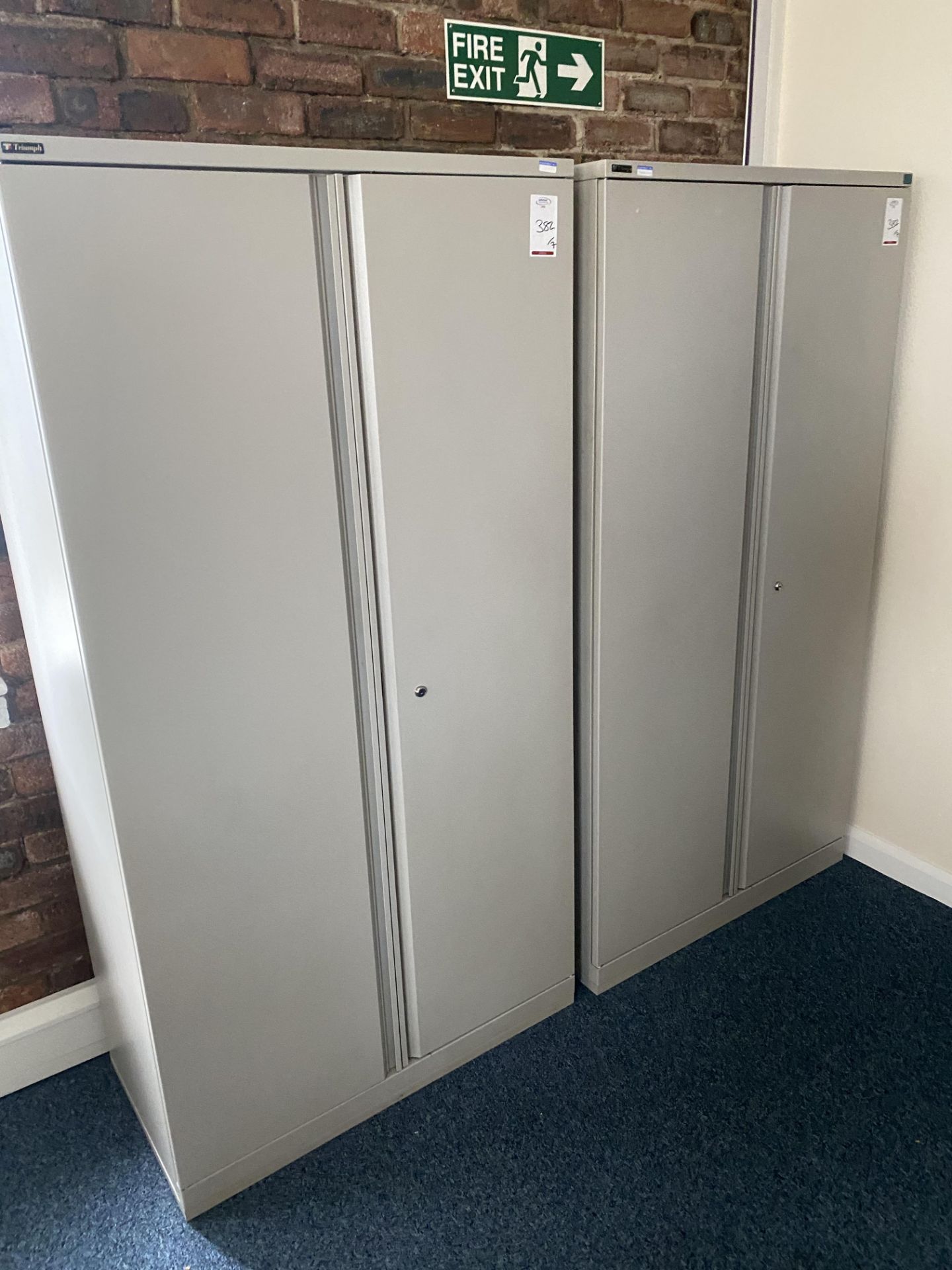 7 Double door metal cabinets