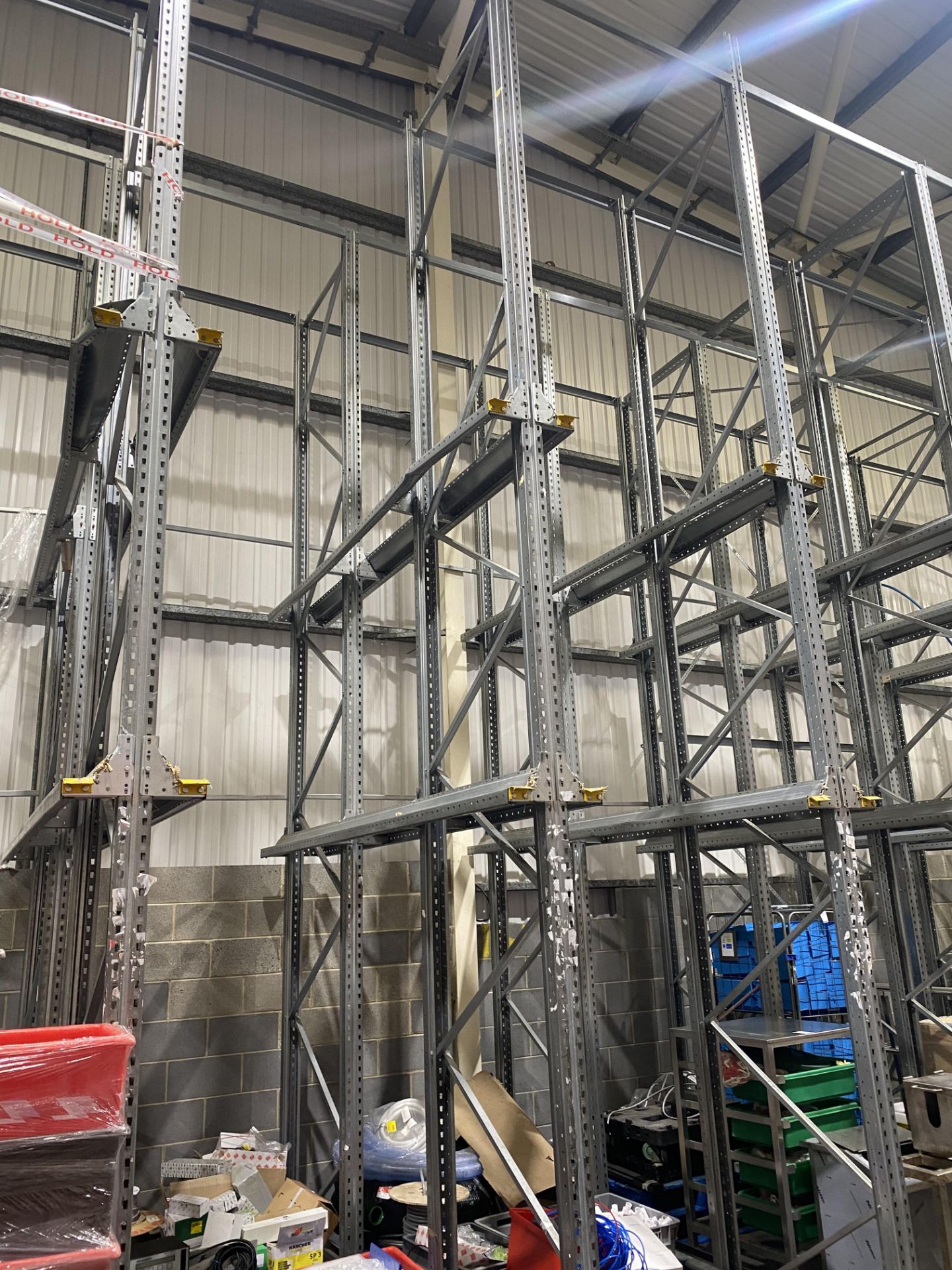 11 Bays of drive in heavy duty racking, 6m high wi