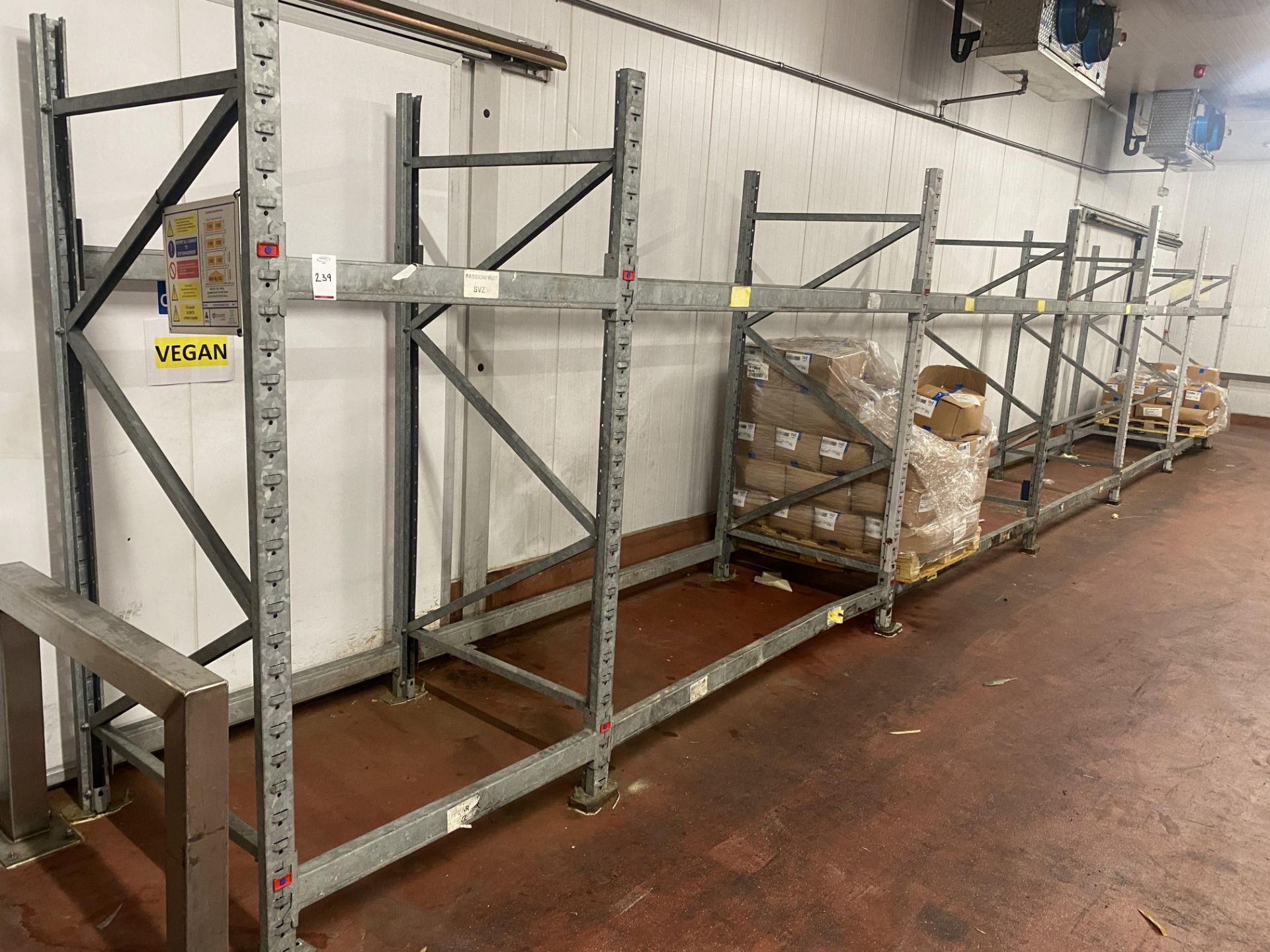 8 Bays of heavy duty racking (located in Factory 1)