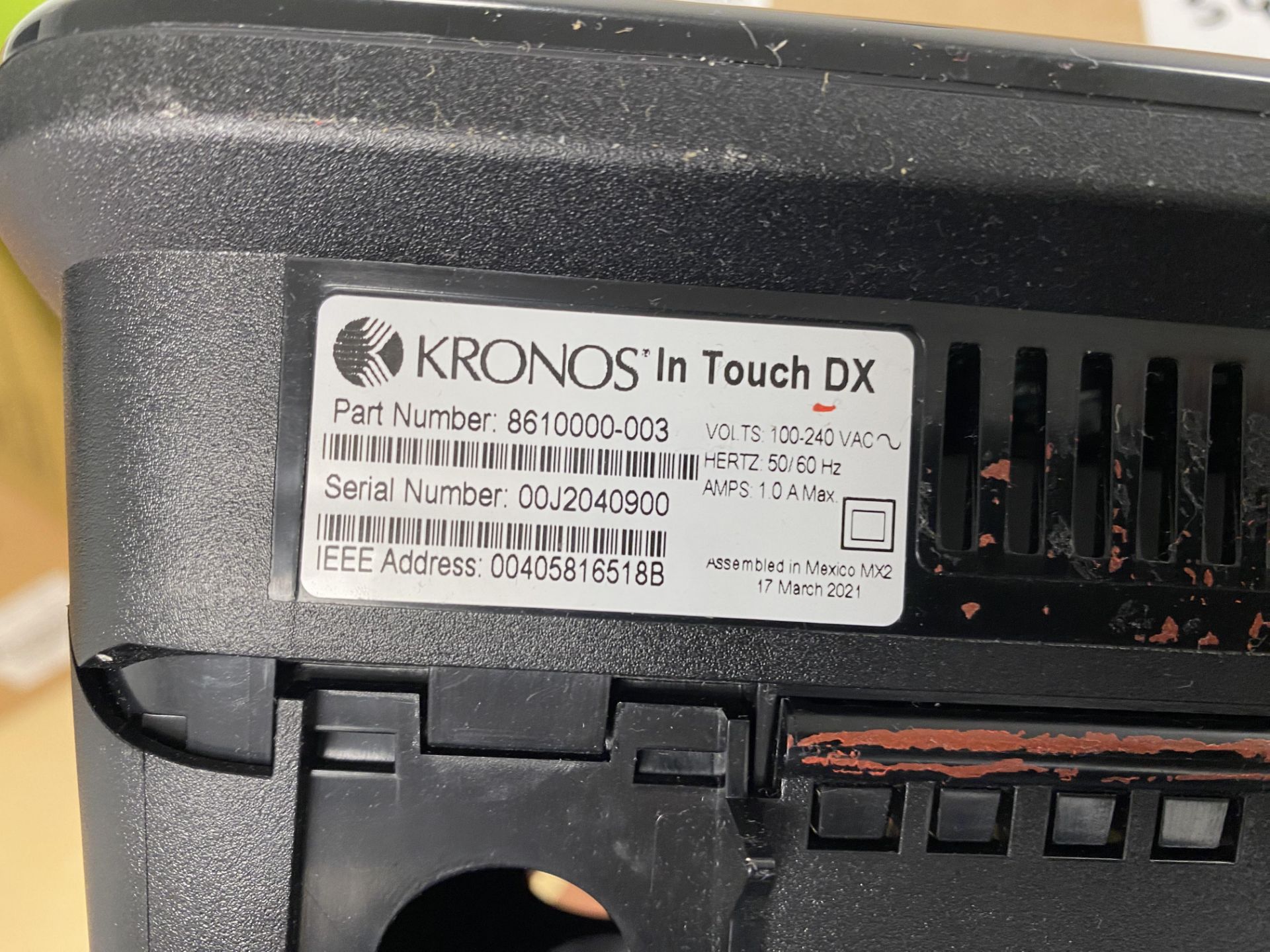 Kronos finger touch clocking in machine , model in touch DX - Image 3 of 3