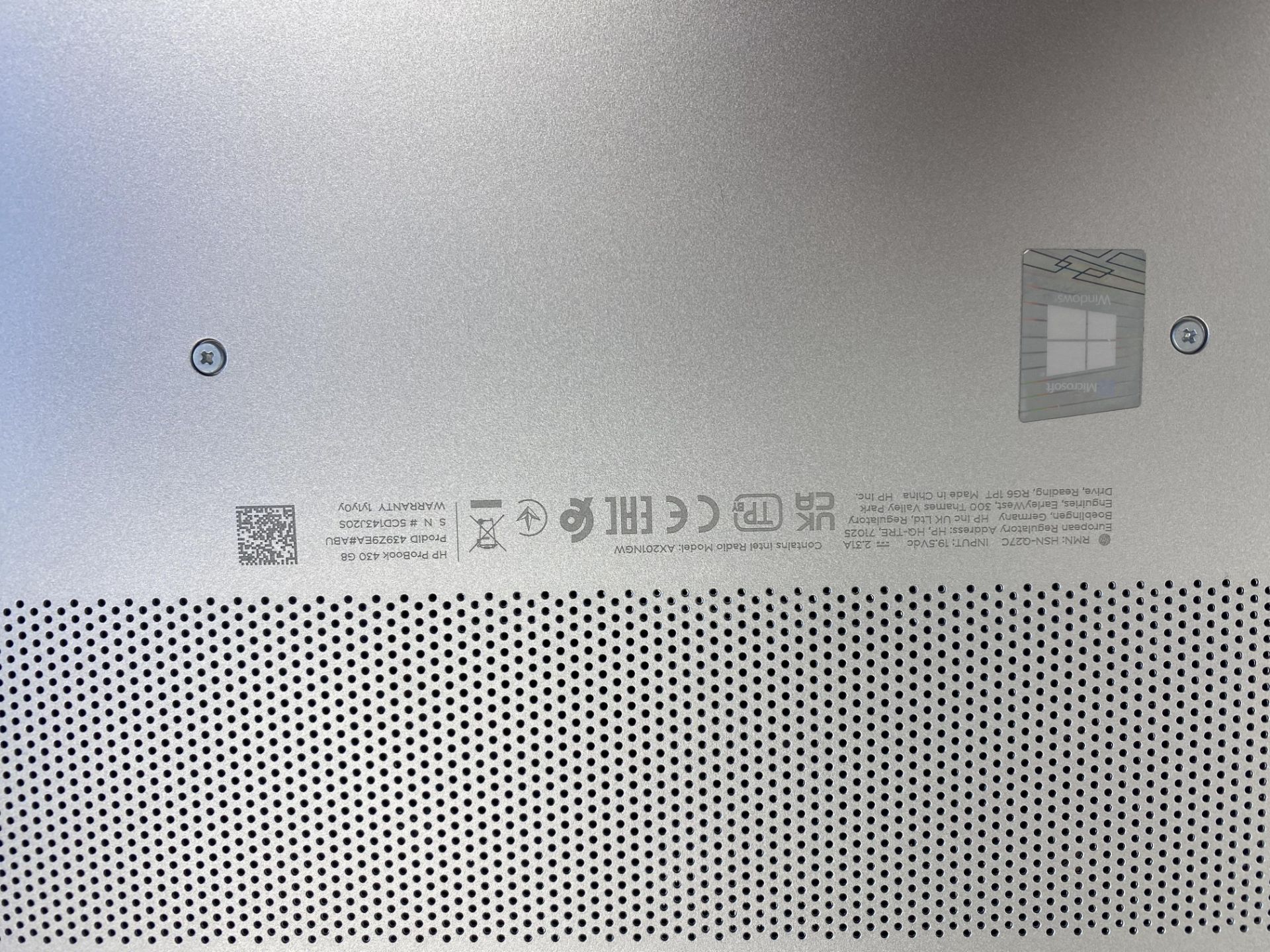 Hewlett Packard HP ProBook 430GB laptop with Intel I5 processor - Image 3 of 3