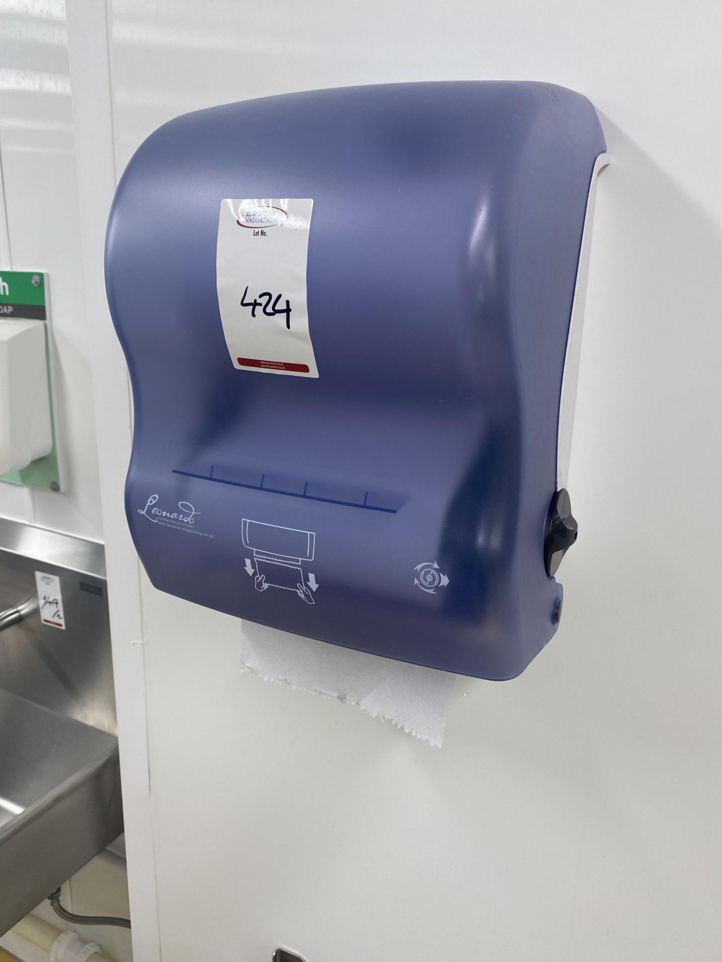 8 Hand soap dispensers , complete with 4 Hand towel dispensers (located in Factory 5) - Image 5 of 6