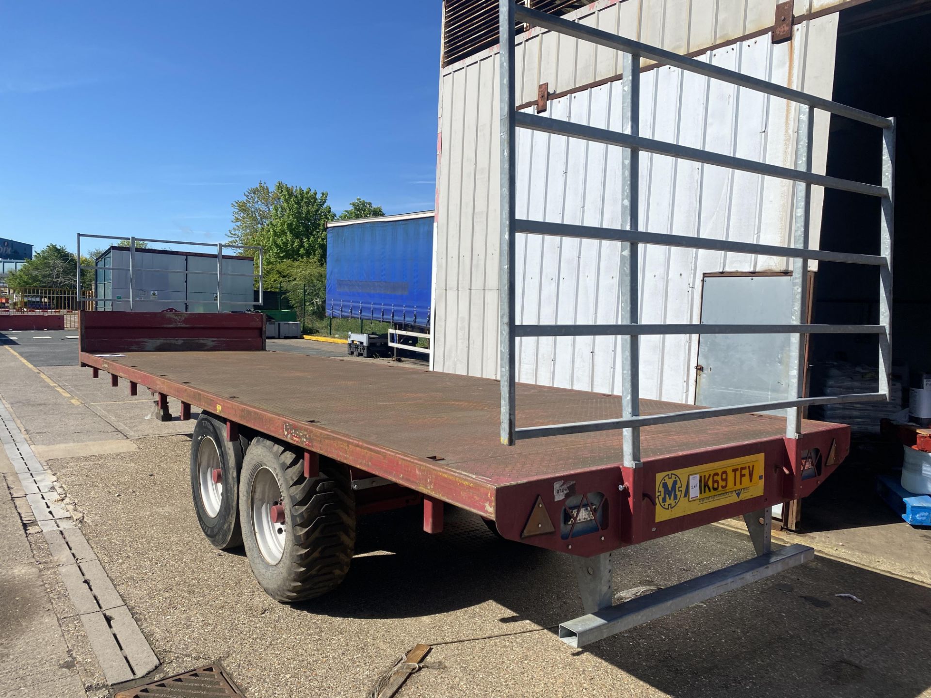 Marshall twin outlet flatbed trailer , model type BC128 , sn 2A86720 , DOM 2016 , carrying - Image 5 of 9