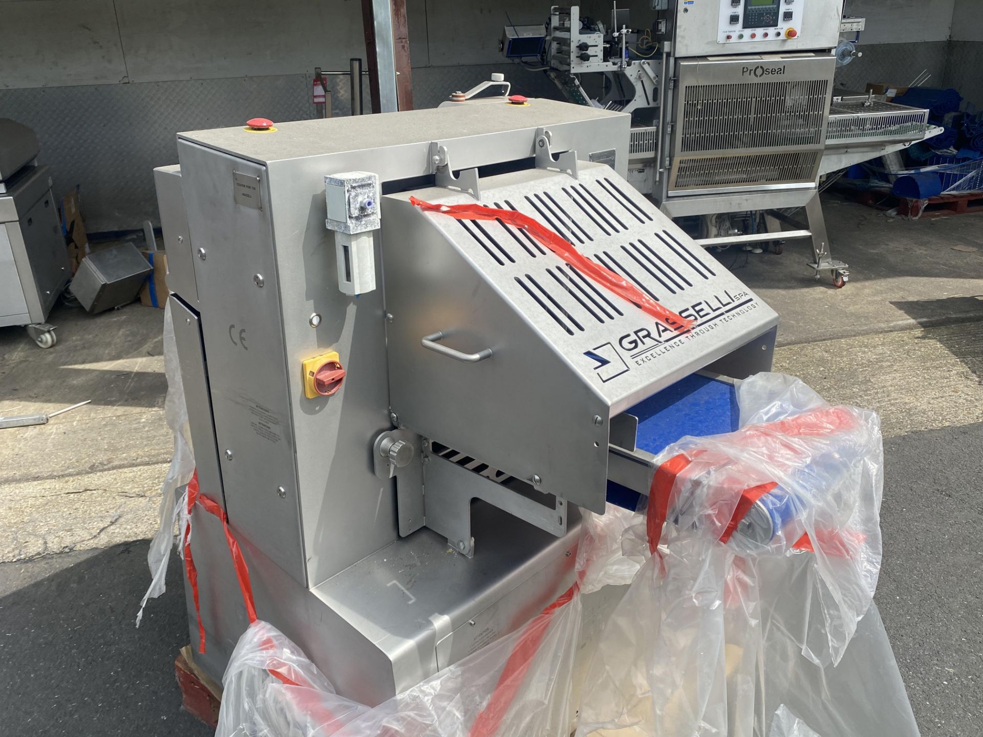 Grasselli NSL400 Vertical slicing machine, sn V29R041979 , DOM 2015 (located in roller shutters)