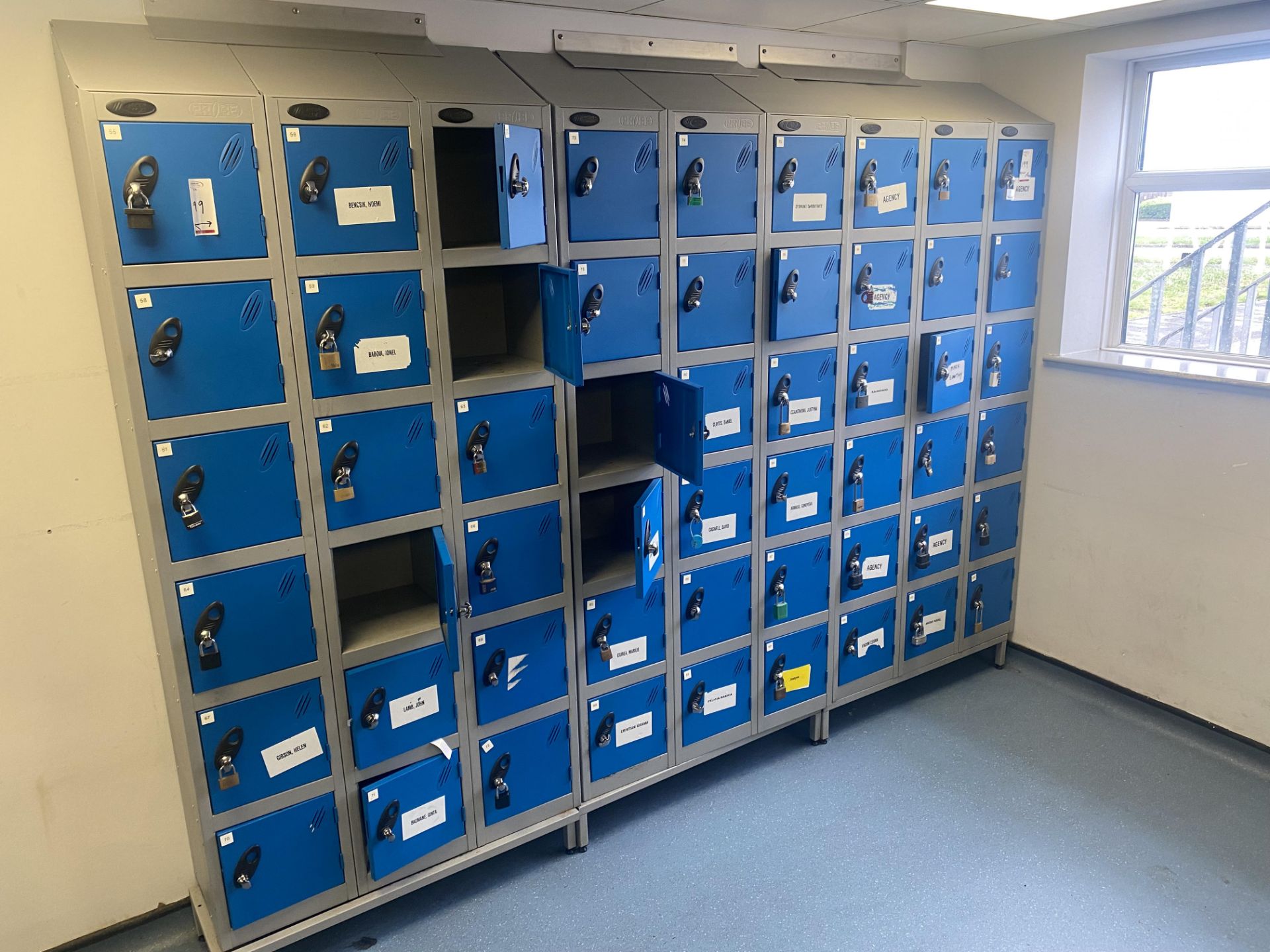 24 6 Section Activecoat personal lockers - Image 2 of 2