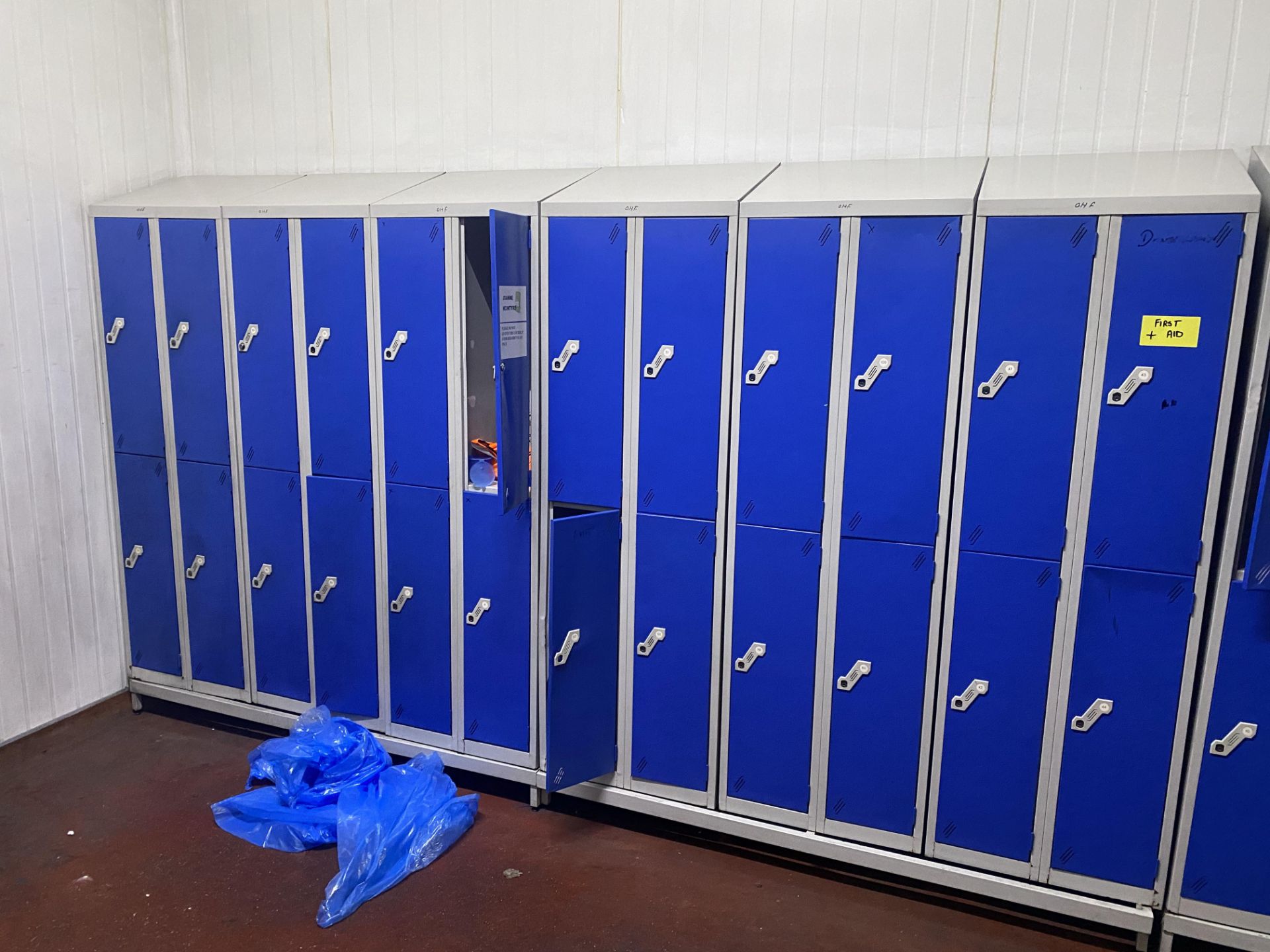 12 4 section lockers , 4 5 section lockers , 5 10 section boot racks (located in Factory 1) - Image 3 of 4