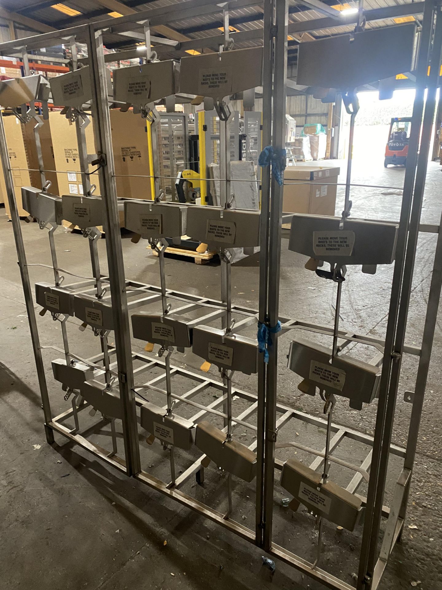 Stainless steel boot rack (warehouse) - Image 2 of 2