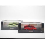 A pair of hand built 1:43 scale models MATRIX, comprising of a '10701-011' 1963 Ghia 230s coupe