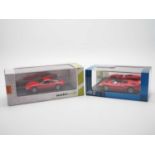 A pair of hand built resin 1:43 scale models by AUTOCULT and AVENUE 43, comprising of an AUTOCULT '