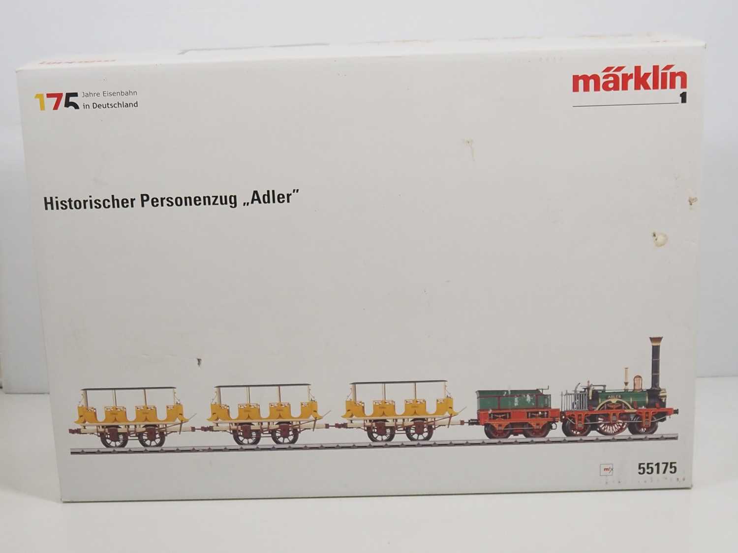 A MARKLIN Gauge 1 55175 Bavarian outline 'Der Adler' train pack comprising locomotive and three