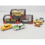 A group of mixed scale diecast including 3x boxed BBURAGO Street Tuners with a selection of