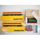 A group of TRI-ANG Big Big Train boxed rolling stock, comprising a battery operated steam loco, 2x