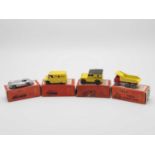 A group of early MORRIS & STONE (MORESTONE) diecast vehicles from the Esso petrol pump series -