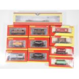 A mixed group of OO gauge wagons by HORNBY and OXFORD RAIL - VG in VG boxes (11)