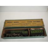A BASSETT-LOWKE vintage O gauge class A3 clockwork steam locomotive in LNER green numbered 103 '
