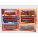 A group of 1:76 scale diecast buses by CREATIVE MASTER NORTHCORD, all modern London based examples -