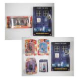 A group of CHARACTER OPTIONS Dr Who figures including the Utopia with Professor Yana gift set and 2x