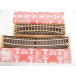A group of LGB G scale track sections comprising a complete box of 12 x 16000 curves and a