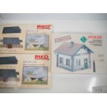 A group of PIKO Gauge 1 unassembled building kits comprising a Crossing Keeper's House and 2x sets