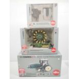 A group of 1:32 scale SIKU radio controlled tractors/farming equipment from the SIKUCONTROL