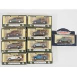 A group of diecast Morris Traveller models produced for VECTIS models by LLEDO - comprises a near