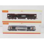 A pair of OO gauge HORNBY diesel locos comprising R3657 class 60 in Loadhaul livery 'John Loudon