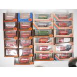 A large group of 1:76 scale diecast buses by EFE, all double-decker London Routemaster examples -
