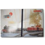 A MARKLIN Gauge 1 55033 Digital Duo starter train set comprises 2 complete trains, one diesel with