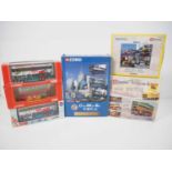 A group of CORGI OOC 1:76 scale Hong Kong issue buses comprising 3x individual buses, 2x twin