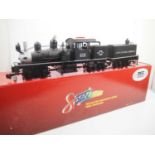 A SPECTRUM G scale 82697 3-truck Shay steam locomotive in 'Little River Lumber' black livery DCC
