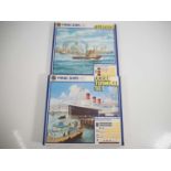 A pair of HORNBY MINIC ships (Period 2 Hong Kong) gift sets comprising 'Quayside' and Ocean