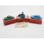 A group of early MORRIS & STONE (MORESTONE) diecast vehicles from the Esso petrol pump series -