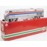 An LGB G scale 20490 Amtrak Genesis Phase 3 diesel locomotive numbered 76, with instructions - VG in