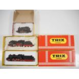 A group of TRIX EXPRESS HO gauge 3-rail DC steam locomotives comprising 2202, 2218 and 2225 - G in