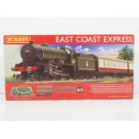 A HORNBY R1214 OO gauge 'East Coast Express' train set, contents appear complete and as new, minor