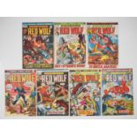 RED WOLF #1, 2, 4, 5, 6, 7, 9 (7 in Lot) - (1972/1973 - MARVEL) - The first solo titled Red Wolf