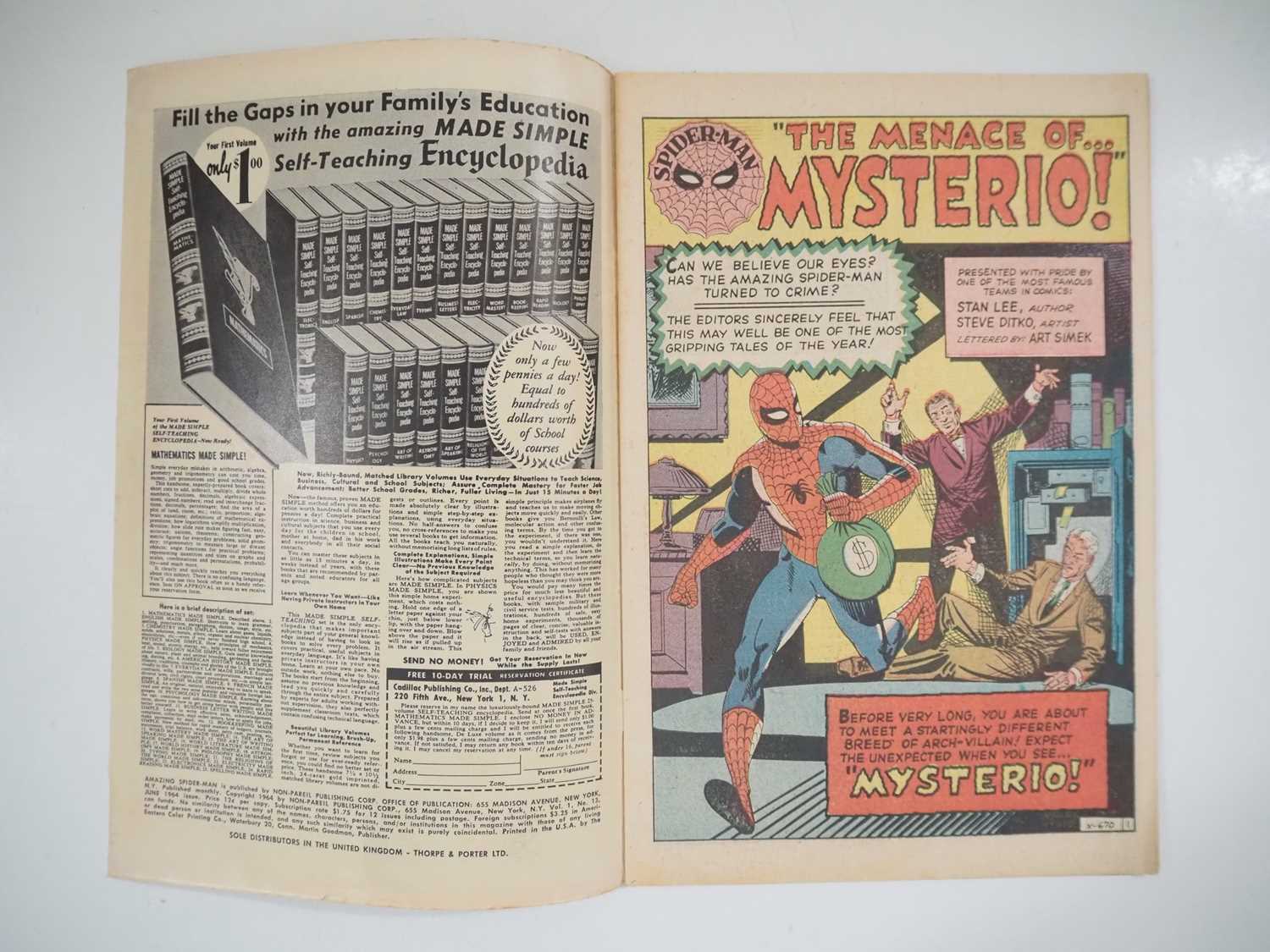 AMAZING SPIDER-MAN #13 - (1964 - MARVEL - UK Price Variant) - Origin and first appearance of - Image 6 of 30