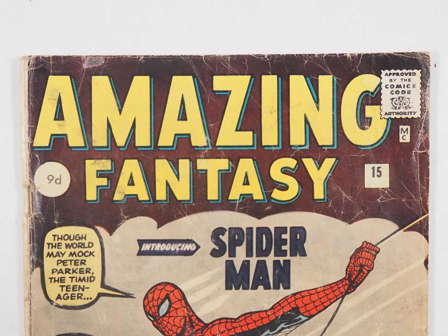 AMAZING FANTASY #15 (1962 - MARVEL - UK Price Variant) - The most valuable Silver Age comic book, by - Image 2 of 26