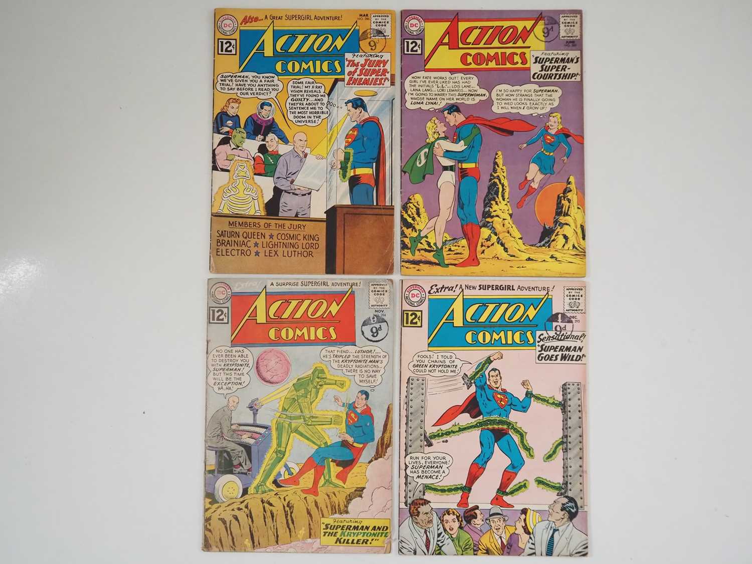 ACTION COMICS #286, 289, 294, 295 (4 in Lot) - (1962 - DC) - Includes appearances by the Superman