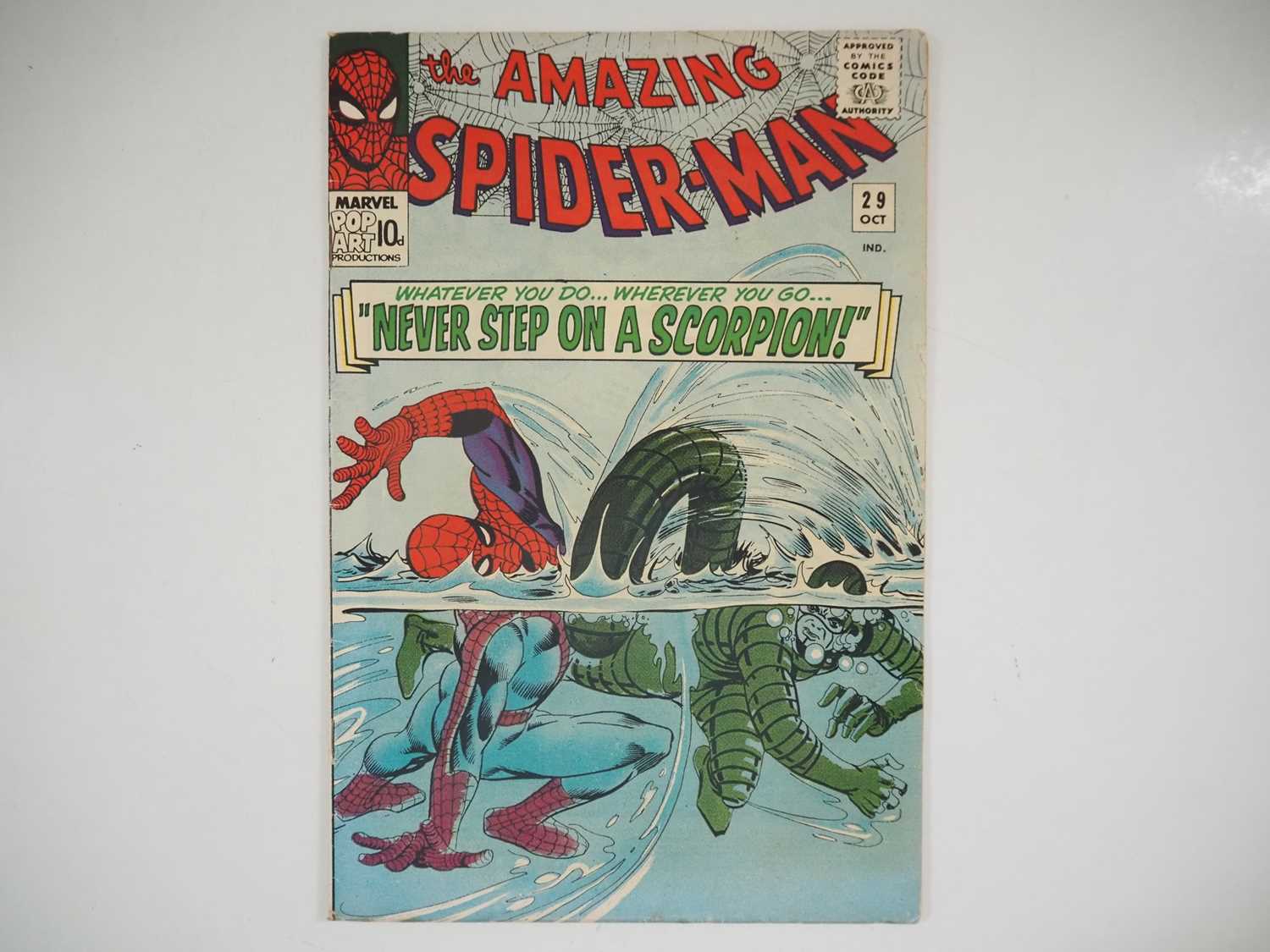 AMAZING SPIDER-MAN #29 (1965 - MARVEL - UK Price Variant) - Second appearance of the Scorpion -