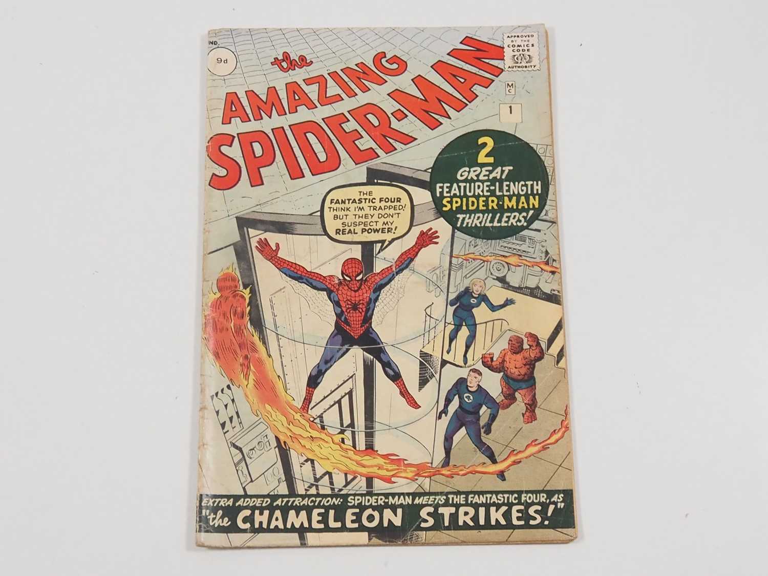 AMAZING SPIDER-MAN #1 - (1963 - MARVEL - UK Price Variant) - KEY Comic Book with first appearance of