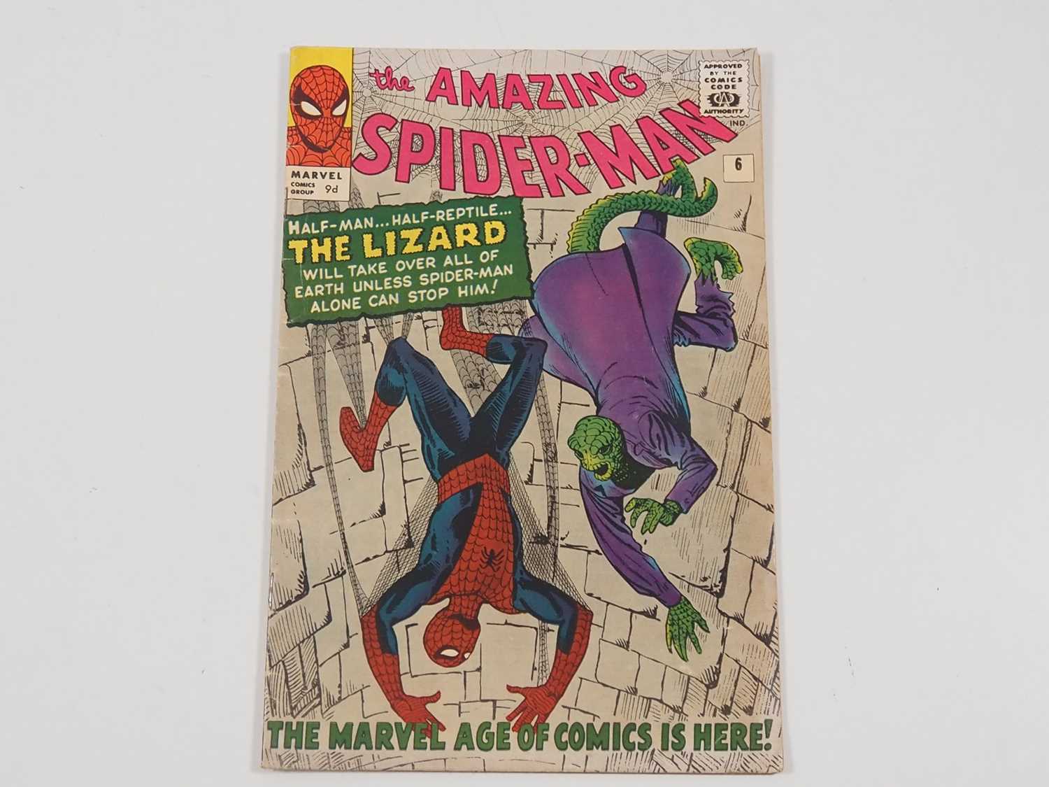 AMAZING SPIDER-MAN #6 - (1963 - MARVEL - UK Price Variant) - Origin and first appearance of the