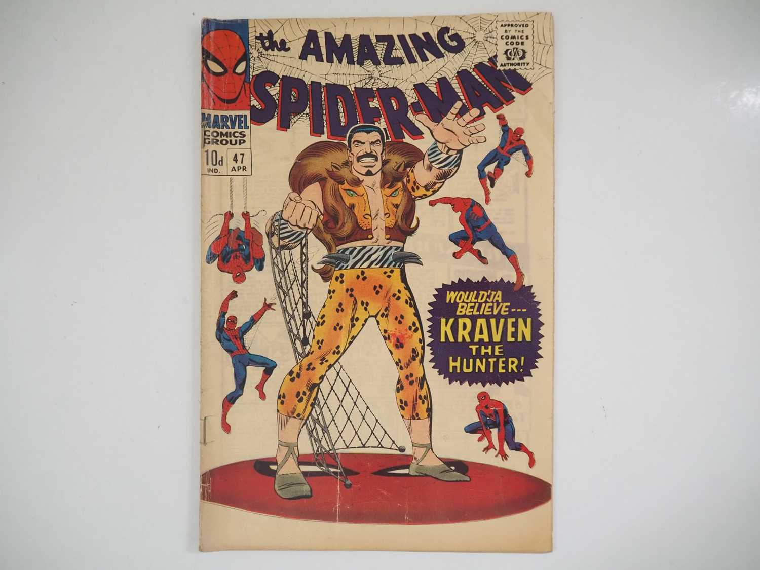 AMAZING SPIDER-MAN #47 - (1967 - MARVEL - UK Price Variant) - Kraven the Hunter, Green Goblin